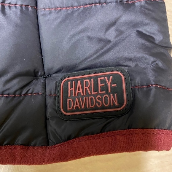 Harley Davidson Womens Black Quilted Puffer Vest Insert 3M Thinsulate Size XS - Picture 4 of 6